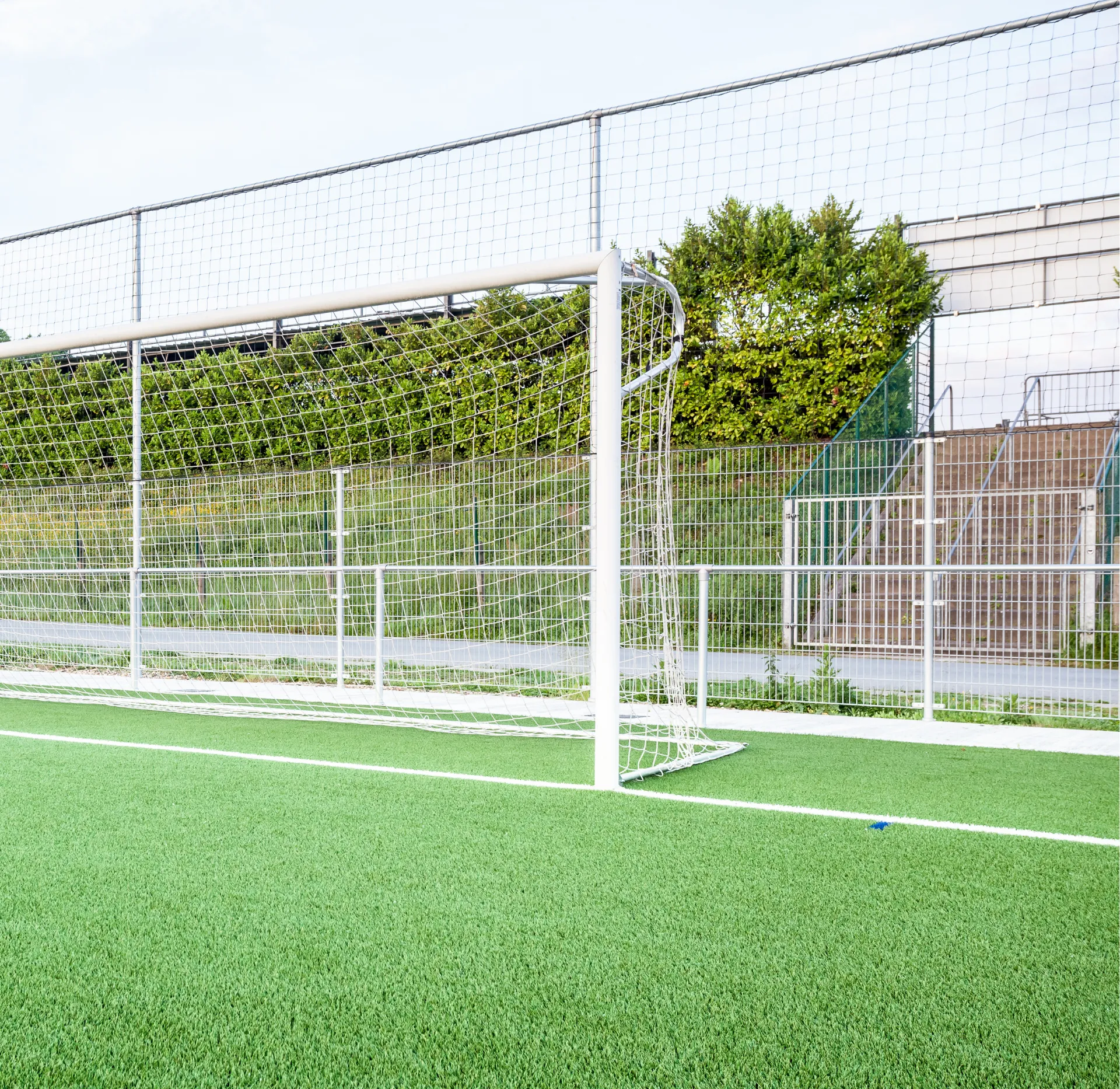 football field hog wire fence